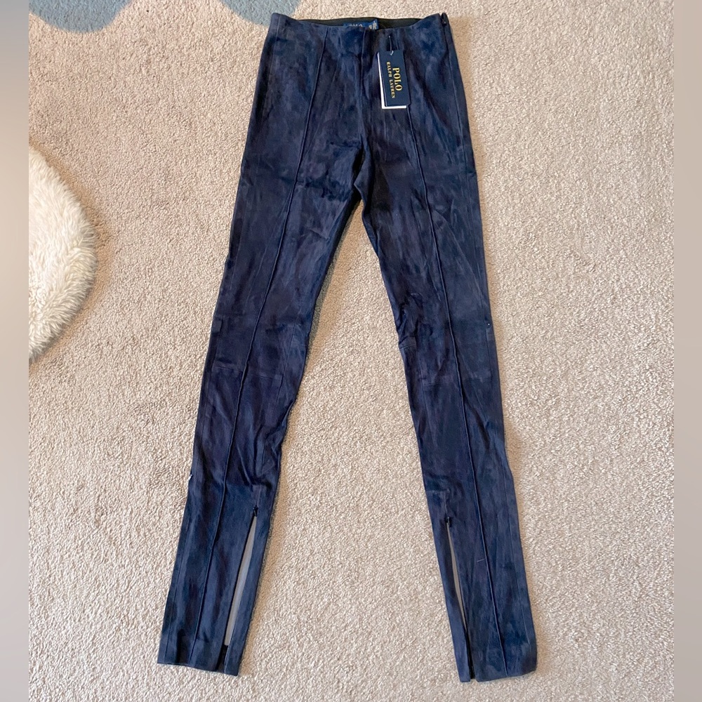 Polo Ralph Lauren Leland Strech Suede Skinny Pants